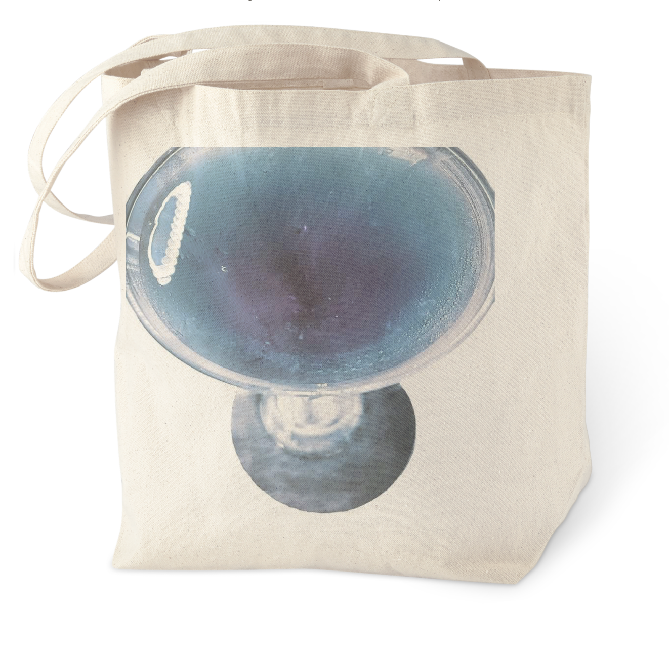 Tote - "Blue & Orchid"